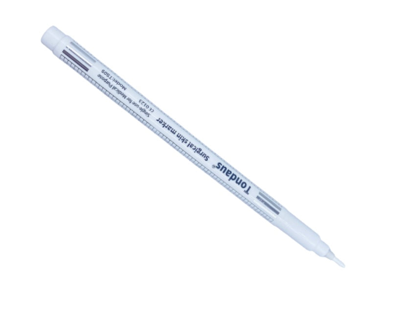 Microblading White Marker Pen with Ruler (2 PCS)